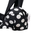 Adore Me Baylie Polka Dot Bikini Top Black and White Plus Size 1X Photo 5