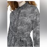 Alice + Olivia  Jodi Dot Asymmetric Tie-Waist Shirtdress Photo 8