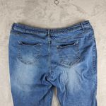 Woman Within  Embroidered Floral Blue Jeans Women's Size 24W Photo 9