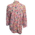Amour Vert Organic Cotton Floral Boho Floral Blouse Top Size Large Photo 1