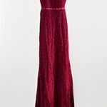 Mac Duggal Mac‎ Duggal Womens Red bodice mermaid Lace Open Back Evening Dress Gown 2 Photo 4