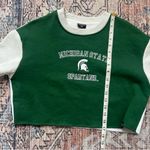 Hype and Vice NWT Michigan State Rookie Sweater Pullover Raglan Fleece Cropped Green Size XS Photo 13