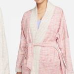 Nike NWT Yoga Therma-FIT Luxe Reversible Sweater Cardigan Coat Pink White 2X Photo 1