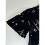 Free People  Be My Baby Luxe Velvet Floral Mock Neck Vintage Mini Dress Size 2/XS Photo 9
