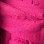 Farm Rio  Peony Pink Linen Blazer Women’s oversized Photo 3