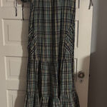 Mirth Plaid Maxi Dress Green Size XS Photo 0