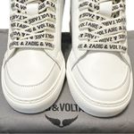 Zadig & Voltaire NIB  High Flash Leather Sneakers Red Lightening Bolt 37 Photo 7