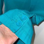 Talbots  Womens Flat Front Stretch High-Rise Pedal Pusher Pants Turquoise Size 18 Photo 4