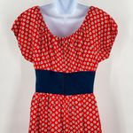 Anthropologie Vintage 60's 70's Floral Print Tie Waist Prairie Milkmaid Peasant Mini Dress Photo 4