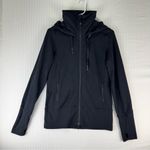 Lululemon Athletica Black Hooded Define Scuba Jacket Women’s Size 6 Nulu Fabric Photo 1