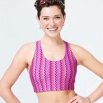 Terez  Duo Knit Magenta Zig Zag sports  Bra NWT Photo 1