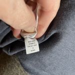 Chico's Chico’s Linen Metallic Foil Tee Top Soft Slate Blue Short Sleeve NWT Size 2 L Photo 6