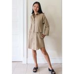 VETTA The Convertible Shirt Dress In Khaki Size Large NWT Photo 2