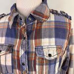 BKE  Buckle Eased Fit Plaid Snap Button Long Sleeve Shirt Size Small Photo 1