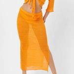 frankie's bikinis NEW SET Hilary Knit Cardigan Opal Skirt Coverup Sz XS Photo 0