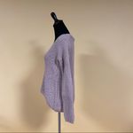 Hippie Rose 🛍️  Lilac Bloom Purple V Neck Knit Sweater Size M Photo 4