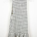 ZARA Tweed Pinafore Ruffle Hem Mini Dress XS Photo 2