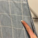 Rails  Blue Sleeveless Shift A-Line Grid Anya Dress Photo 6