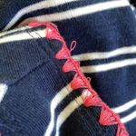 Tribal| Navy Blue and White Striped Dress sz M Size M Photo 7