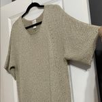 Chico's  Gold Metallic Short Sleeve Knit Top Sweater Size 3 (XL/16 US) NWT Photo 1