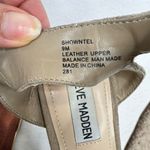 Steve Madden Showntel Platform Wedge Sandal Strappy Suede Neutral Tan Size 9M Photo 8