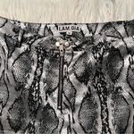 I am gia I.AM.GIA Slater Snake Print Zip-Front Pant Silver Black M Photo 6
