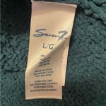 Seven7 Sweater Womens Size L Deep Teal Chenille Cable Knit Turtle Cowl Neck Photo 5