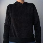 PacSun  black velvet velour material hoodie Photo 1