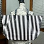 Victoria's Secret Victoria’s Secret Pink Striped Weekender Faux Leather Tote Bag NWT Photo 2