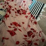 Nordstrom All in Favor  Flowy Wrap Mini Dress Pink Red Floral Photo 7