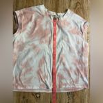 Chelsea and Violet  | Pink and White Tie-Dye Crop Top, Size XS Photo 2