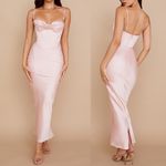 House Of CB Charmaine Maxi Dress Blush Pink Size Large NWT Photo 1
