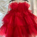 Thirty/Thirty LA Red Tulle Dress Photo 0