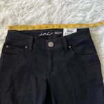 INC  Women’s Novelty Denim Stretch bootleg in deep black size 0P Photo 3