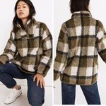 Madewell NEW (Re)sourced Sherpa Popover Tunic Jacket in Plaid, XS,NB532 Photo 1