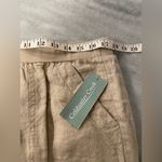 Coldwater Creek NWT  Size 16P Flax 100% Linen Pull On Straight Leg Pants Beachy Photo 9