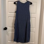 Duluth Trading Co Blue and White Midi Dress XS Photo 3