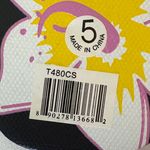 Floral Black Flip Flops Size 5 Photo 4