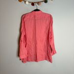J. Jill Love Linen Essential Shirt in salmon coral pink Size M Photo 4