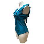 Cupshe  Ruffle V-Neck Cutout One Piece Swimsuit Teal XL Photo 2