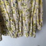Unique spectrum  Blouse Peasant XL Floral‎ Button Front 3/4 Sleeve Rayon Top Photo 2
