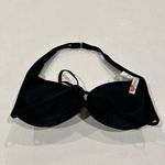 The Bikini Lab  Black Twist Front Bikini Top | NWOT | Size L Photo 1