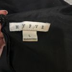 HYFVE Black mini dress with puffy sleeves and tie front Photo 1