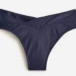 J.Crew NWT  Cross Front Bikini Bottom Navy Blue High Waist Surf Paddle Size 3X Photo 0
