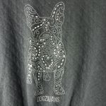 Dogzilians S Zip Front Bling Quilted Dog Lover Jacket in Dusty Black Silver Photo 4