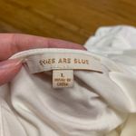 Skies Are Blue  Women's Sleeveless‎ White Lace Trim Tank Top Blouse Size Large Photo 3