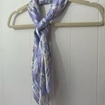 Rubi Purple Floral Satin Square Scarf ~ 100% Polyester~ Coquette Girl Photo 6