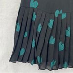 Loft Heart Print Chiffon Pleated Sleeveless Dress Photo 4