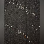 Sequin Dress by Allen Schwartz black shimmer dress, back cut out, ribbon detail Size XL Photo 5