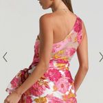Showpo Bailey Dress in Pink Floral Photo 1